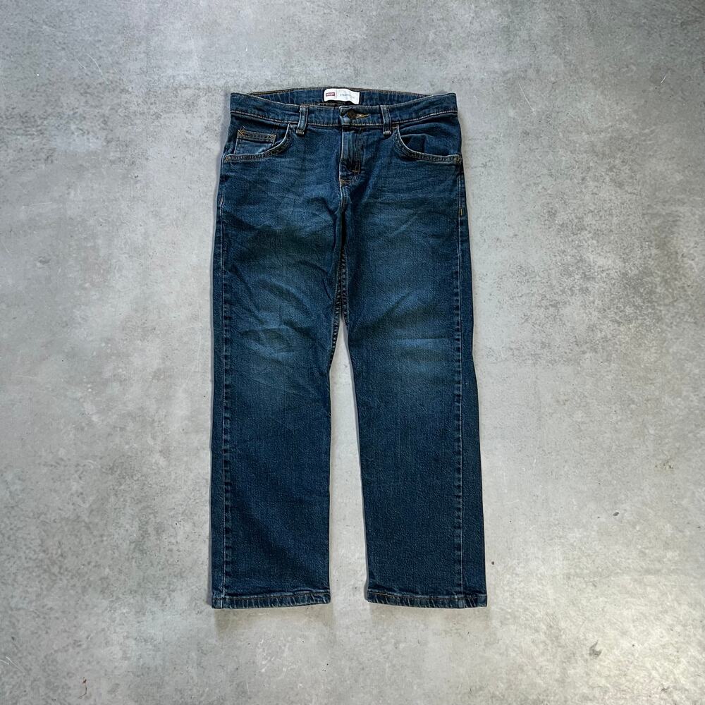 Wrangler Straight Leg Boys Size 10 Husky Jeans Boys Blue Classic Workwear Denim